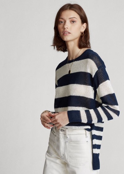 Suéter Polo Ralph Lauren Striped Linen Mulher 46732-GNEO